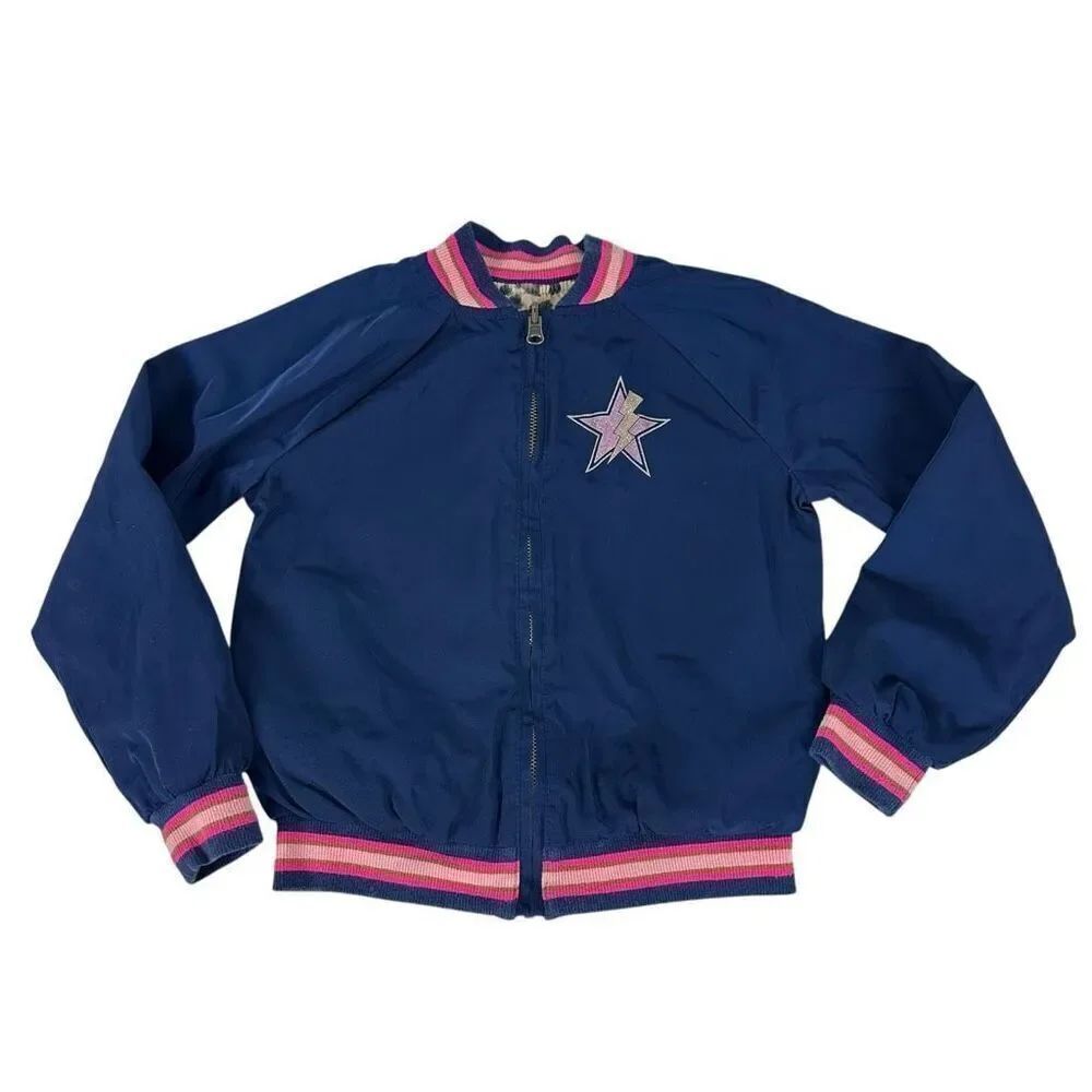 EPIC Threads Girls Small Lightweight Bomber Jacket Reversible